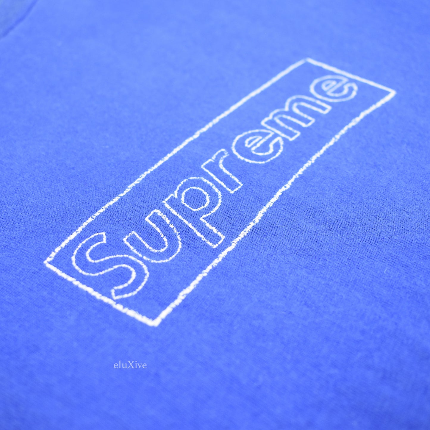 Supreme x KAWS - Blue Box Logo T-Shirt