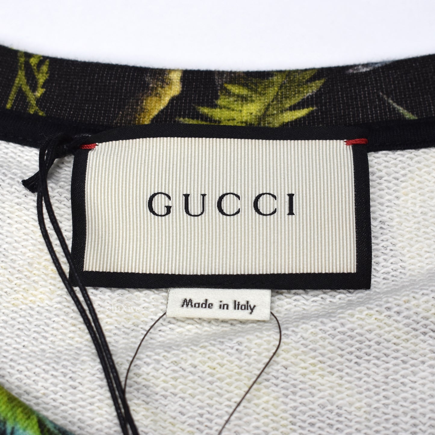 Gucci - Black Jungle Print Embroidered Sweatshirt