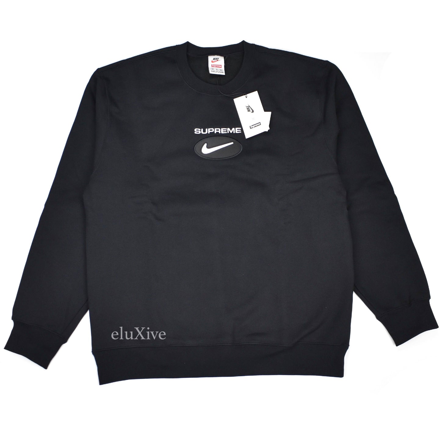 Supreme x Nike - Jewel Logo Crewneck Sweatshirt (Black)