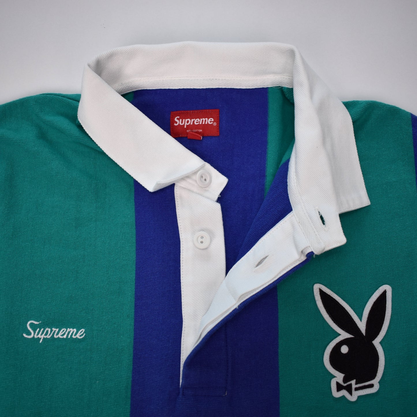 Supreme x Playboy - Teal Rugby Shirt