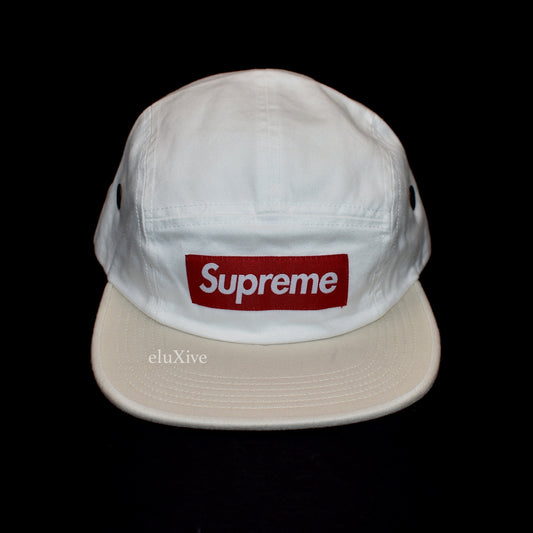 Supreme - Red Box Logo 2 Tone Hat (White)