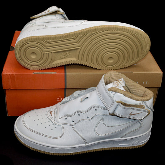 Nike - 2002 Air Force 1 Mid B (White/Cane)