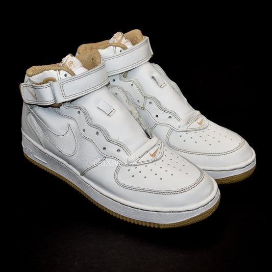 Nike - 2002 Air Force 1 Mid B (White/Cane)