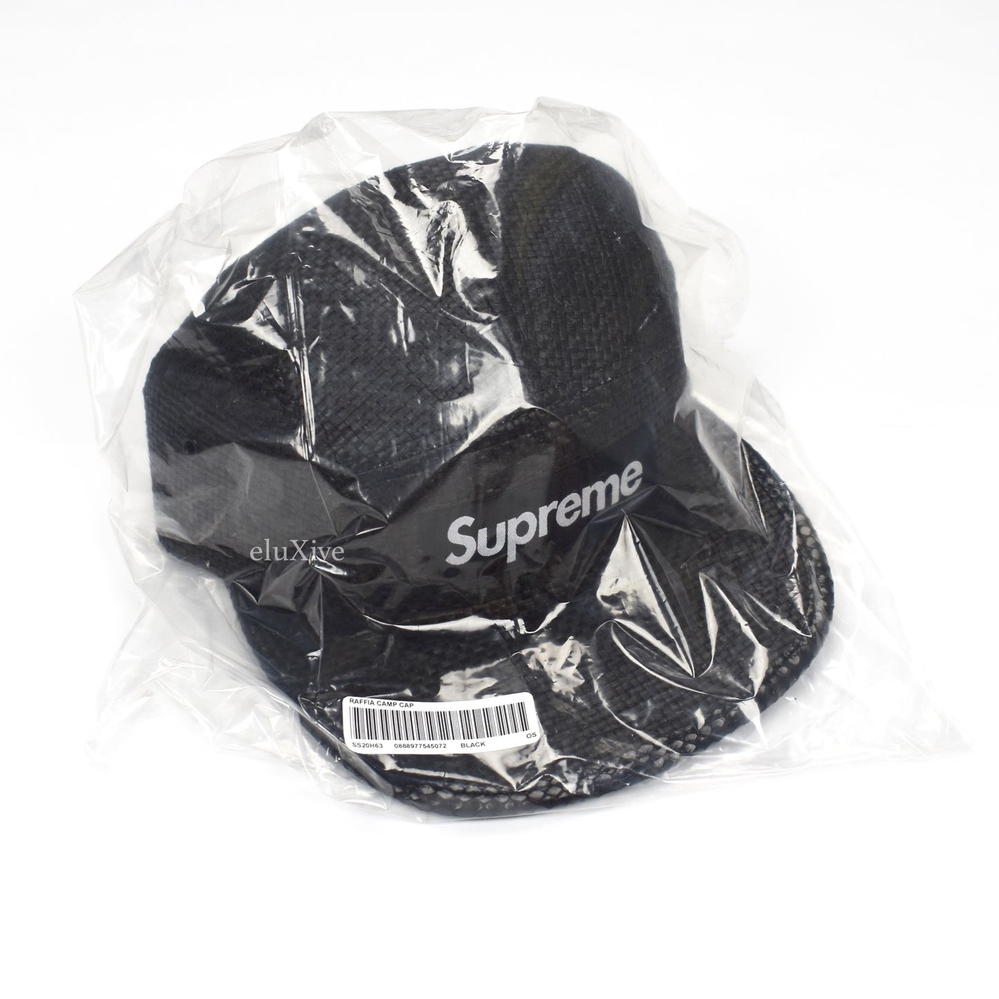 Supreme - Black Box Logo Raffia Hat