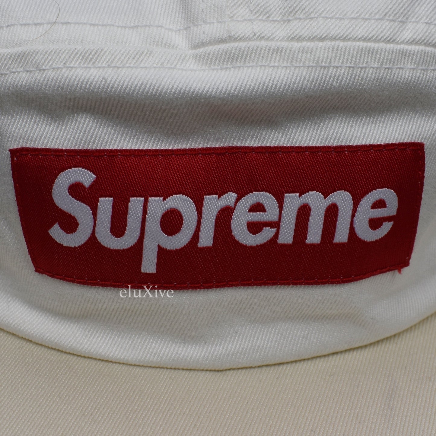 Supreme - Red Box Logo 2 Tone Hat (White)