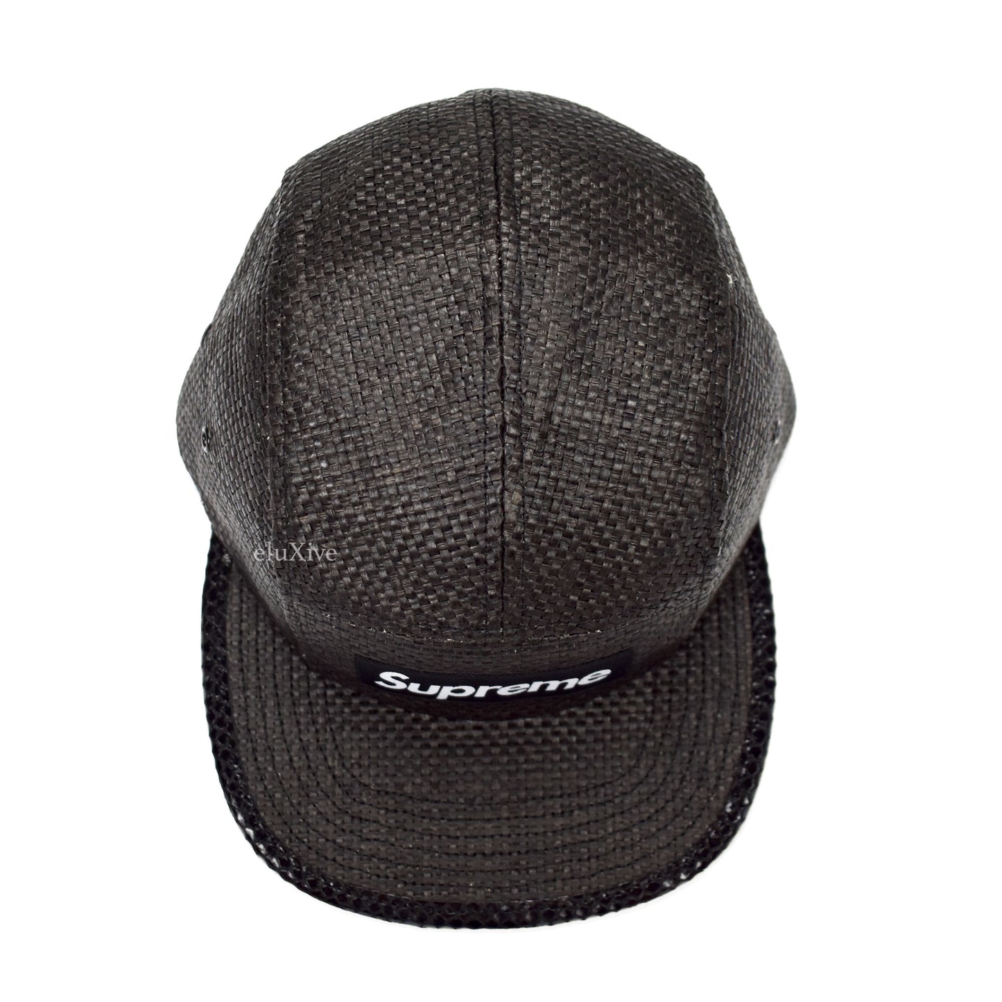 Supreme - Black Box Logo Raffia Hat