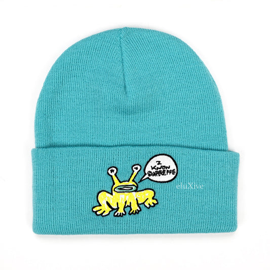 Supreme x Daniel Johnston - Frog Logo Beanie (Turquoise)