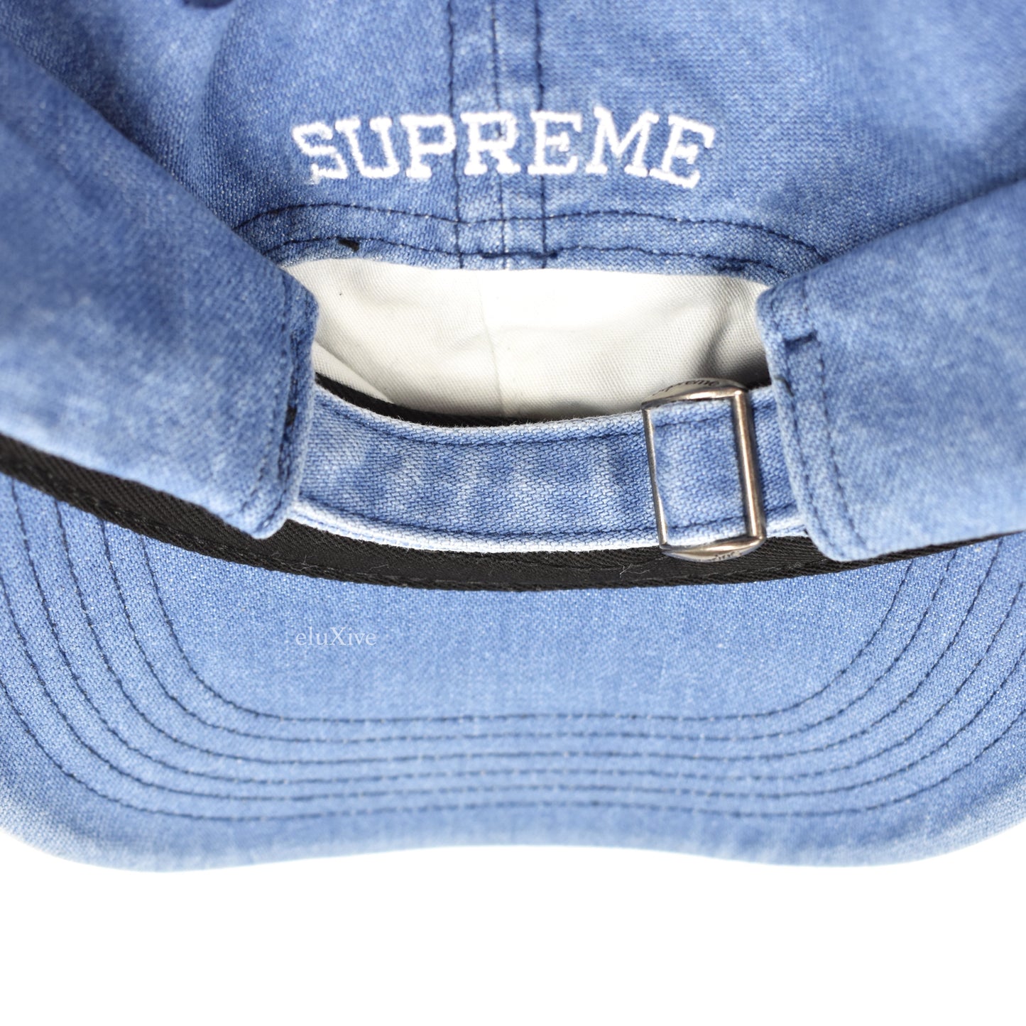 Supreme - Denim Interstate 94 Logo Hat (Blue)