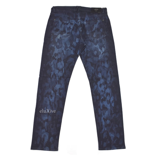 Versace - Blue Camo Print Denim Jeans