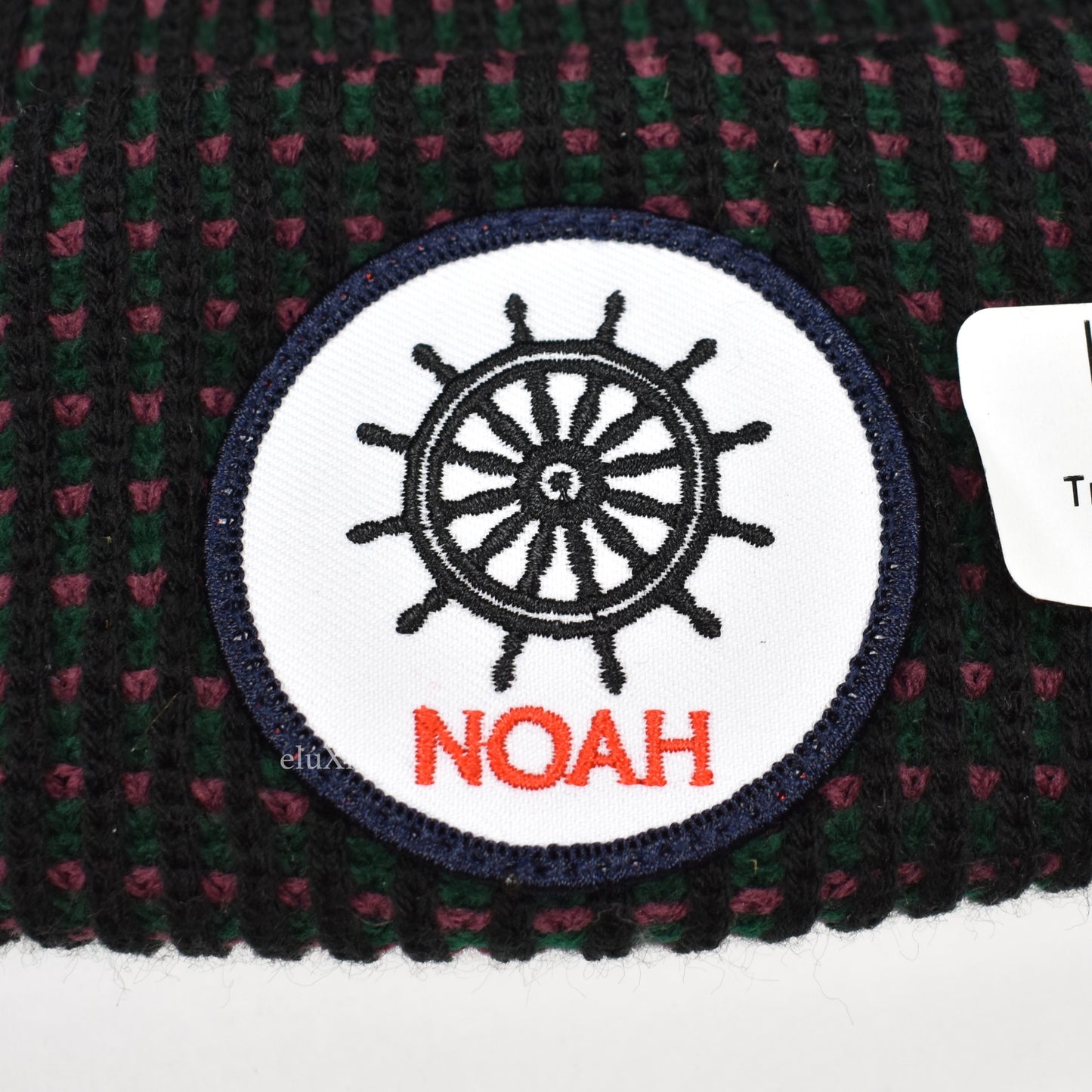 Noah - Tri-Color Fisherman Logo Beanie (Black)