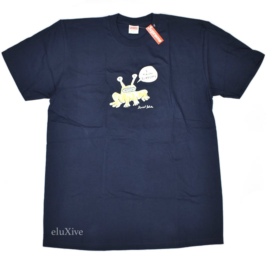 Supreme x Daniel Johnston - Frog Logo T-Shirt (Navy)