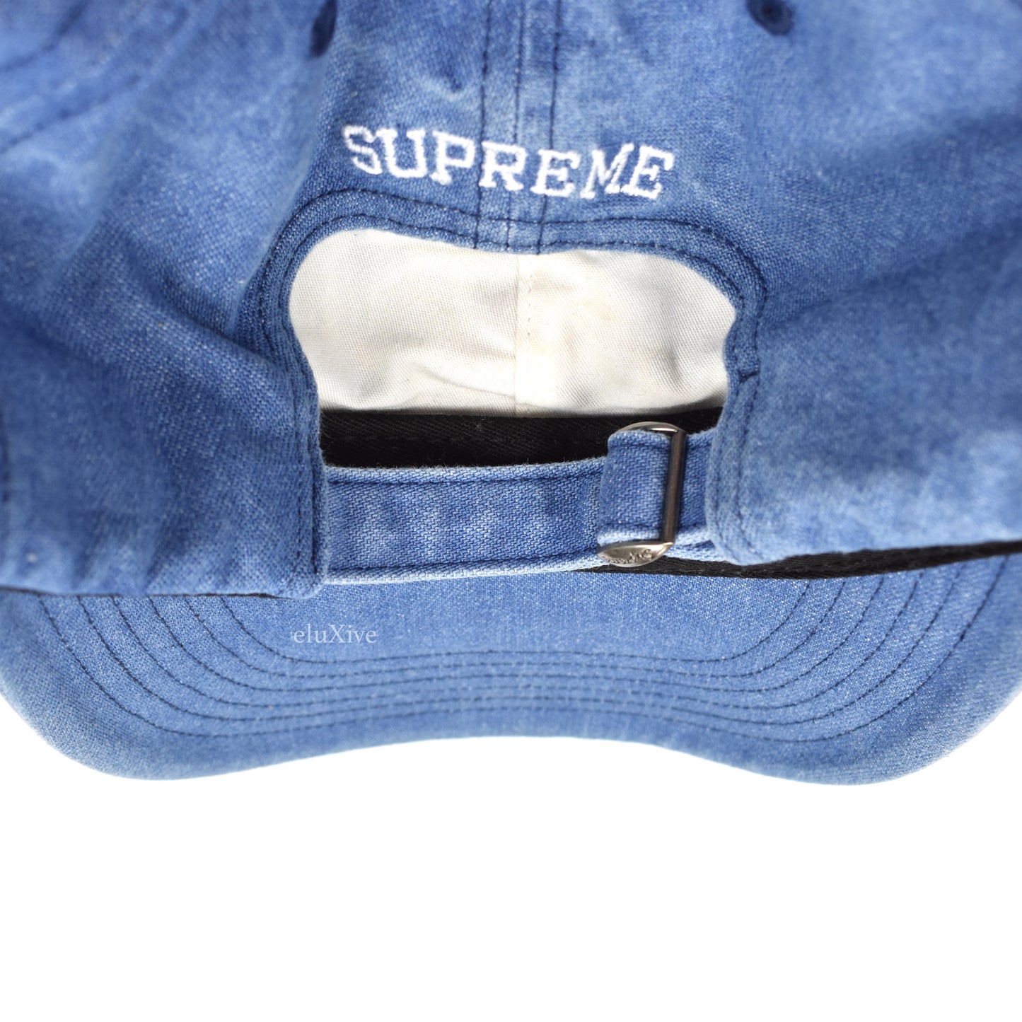 Supreme - Denim Multi Color Logo Hat (Blue)