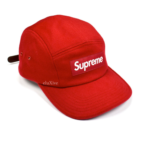 Supreme x Loro Piana - Red Wool Box Logo Hat (FW20)