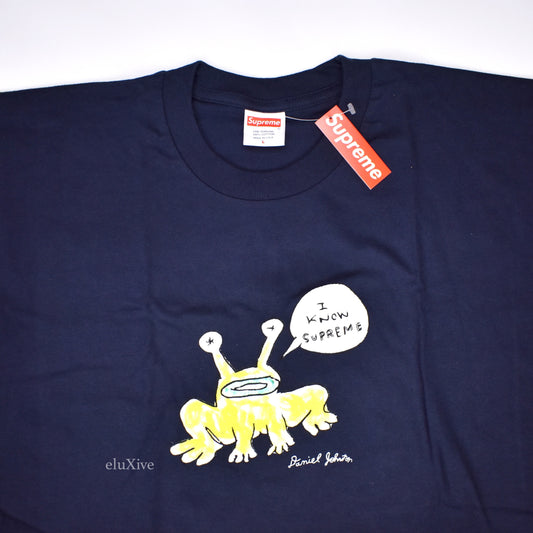 Supreme x Daniel Johnston - Frog Logo T-Shirt (Navy)