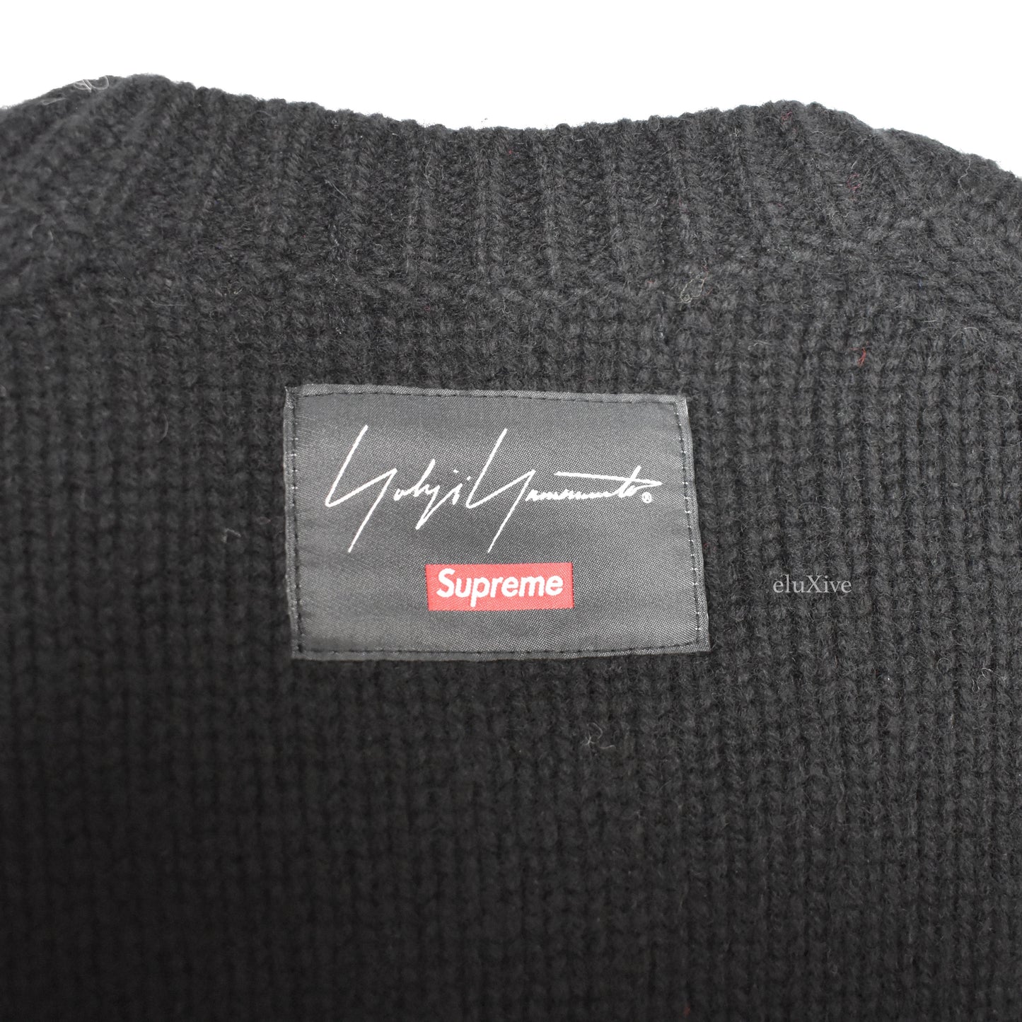 Supreme x Yohji Yamamoto - Intarsia Knit Flower Logo Sweater