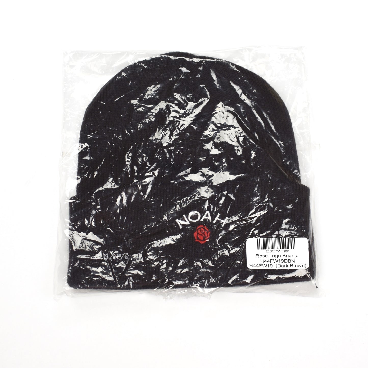 Noah - Rose Logo Beanie (Dark Brown)