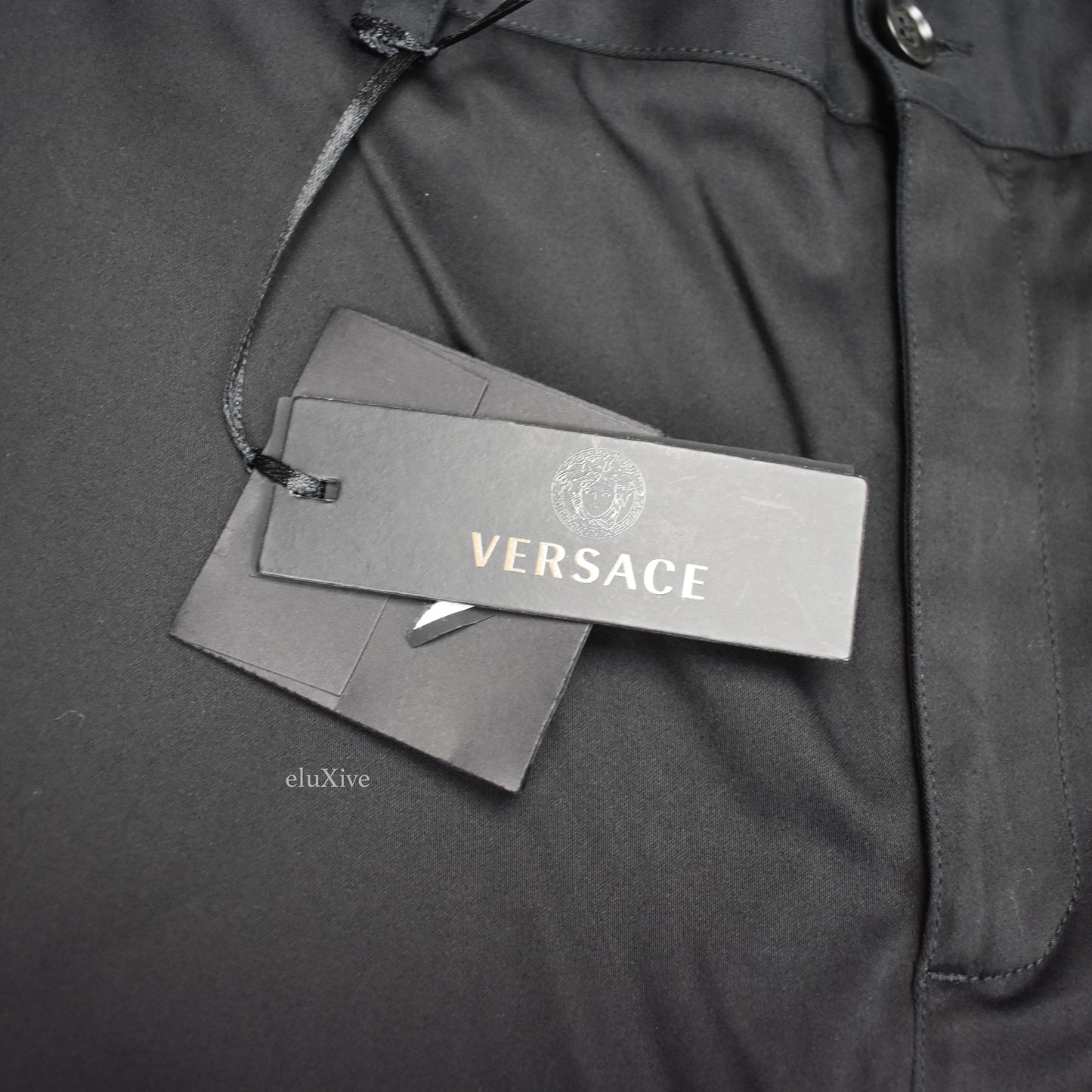 Versace - Black Viscose Cargo Pants