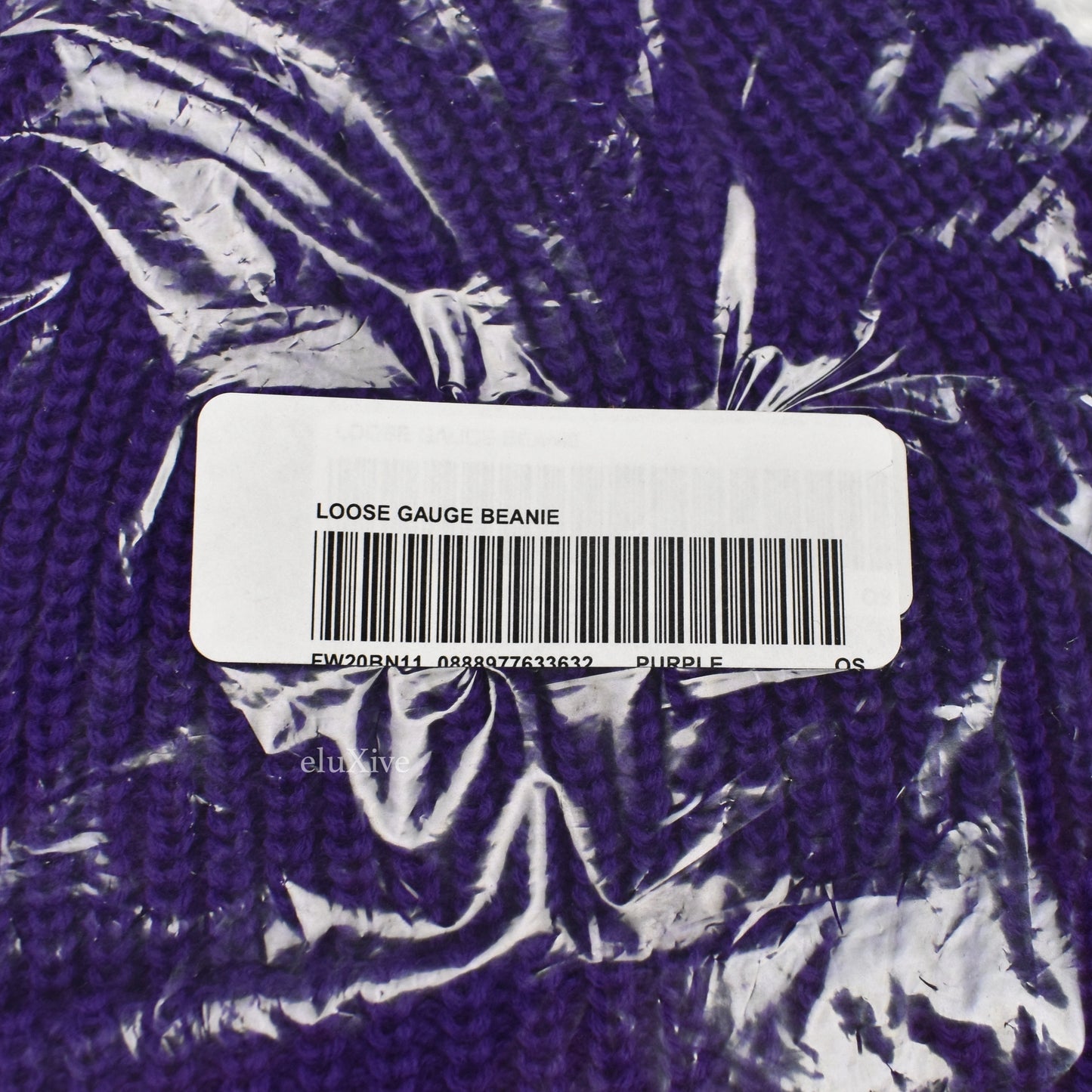 Supreme - Loose Gauge Script Logo Beanie (Purple)