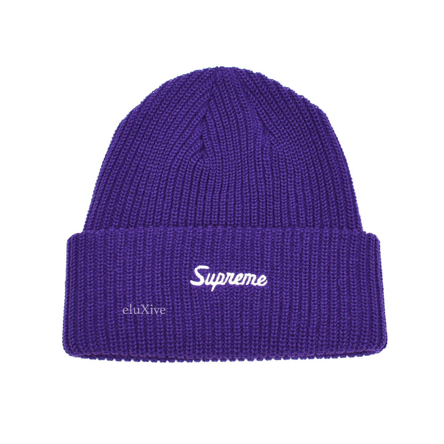 Supreme - Loose Gauge Script Logo Beanie (Purple)