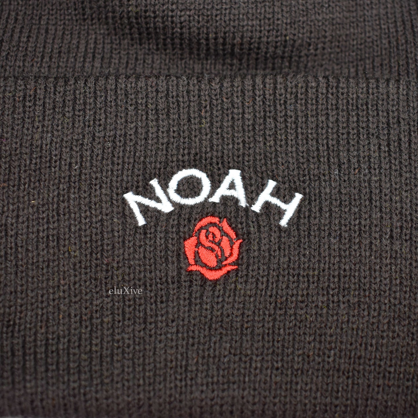 Noah - Rose Logo Beanie (Dark Brown)