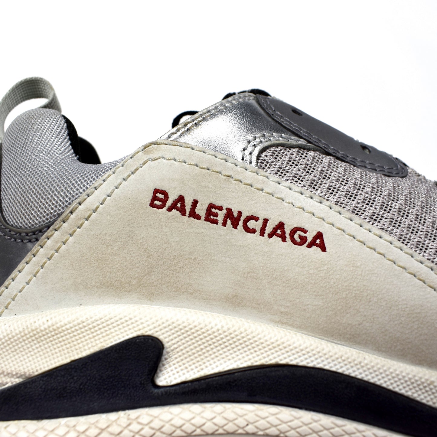 Balenciaga - Triple S Trainer (Silver/Red)