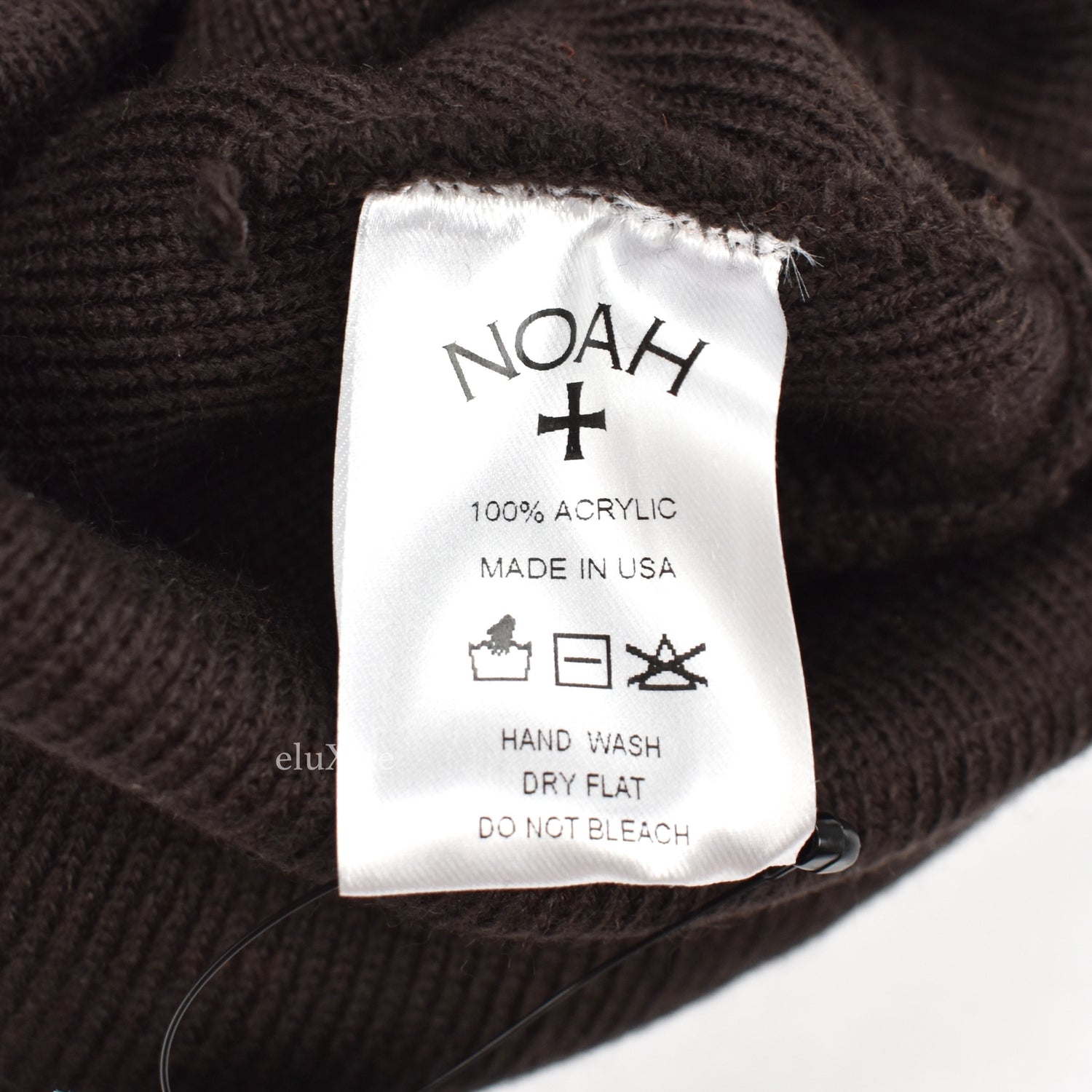 Noah - Rose Logo Beanie (Dark Brown) – eluXive