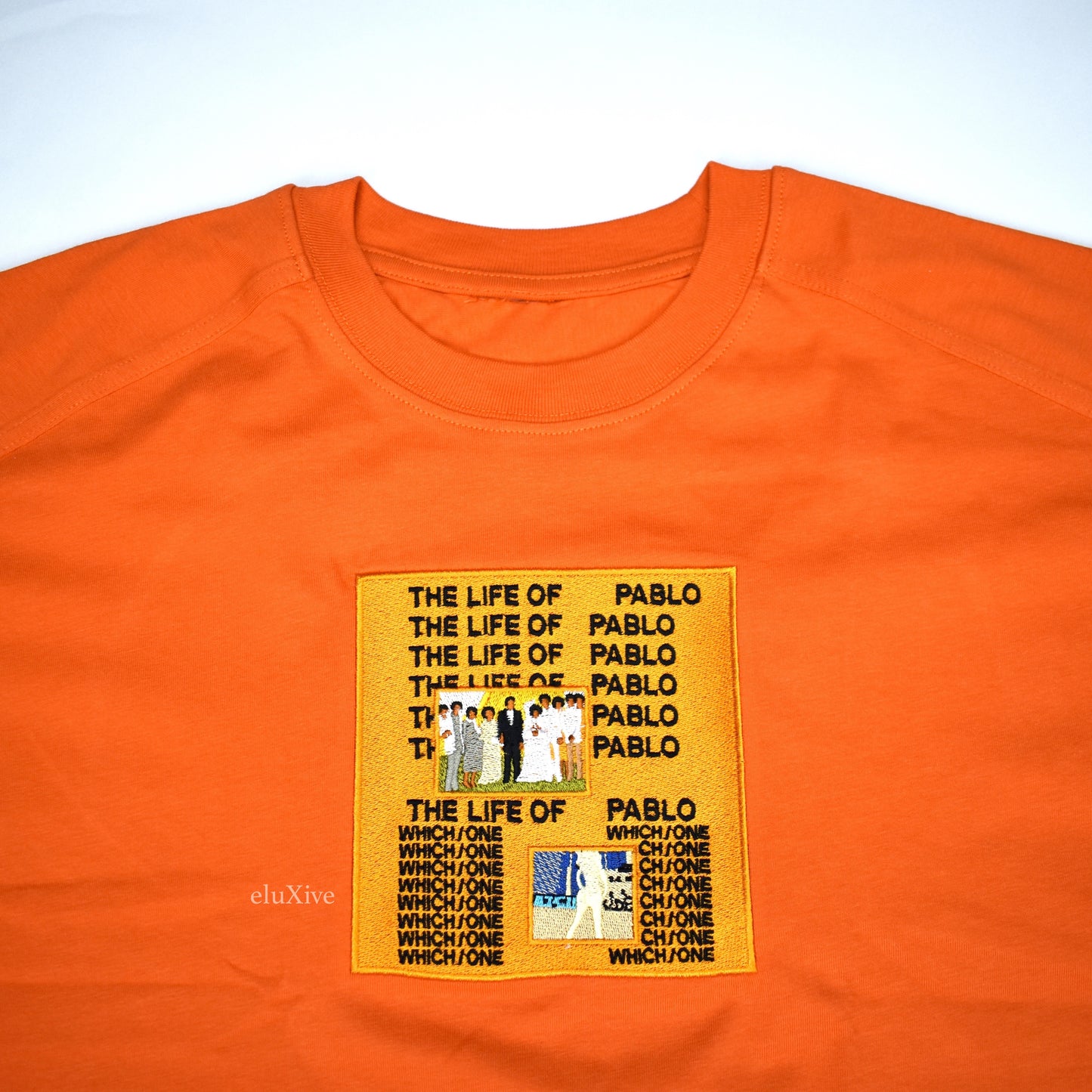 Collection 26 - Orange 'Pablo' Artwork Embroidered T-Shirt