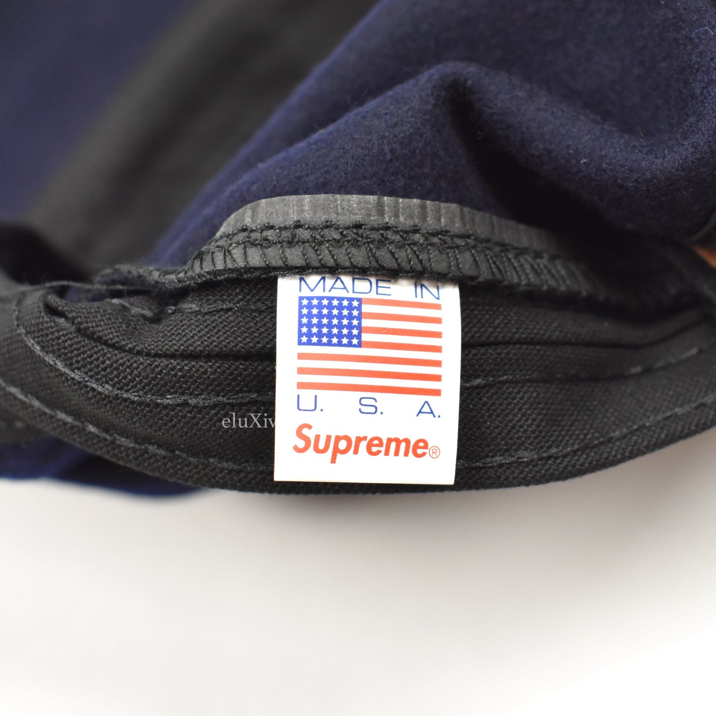 Supreme x Loro Piana - Navy Wool Box Logo Hat