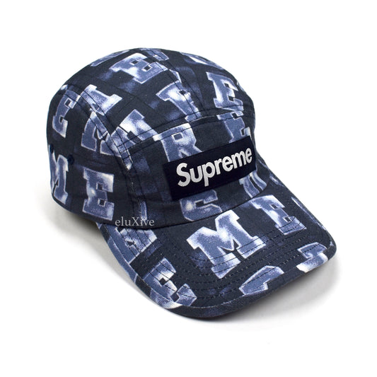 Supreme - Blocks Print Box Logo Hat (Navy)