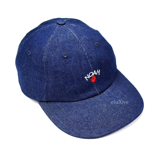 Noah - Blue Denim Rose Logo Hat