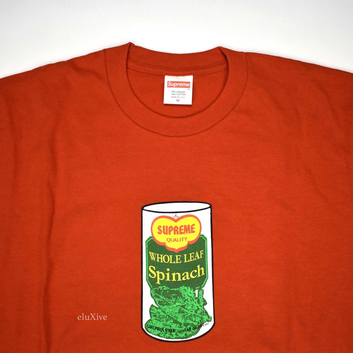 Supreme - Red Spinach Logo T-Shirt