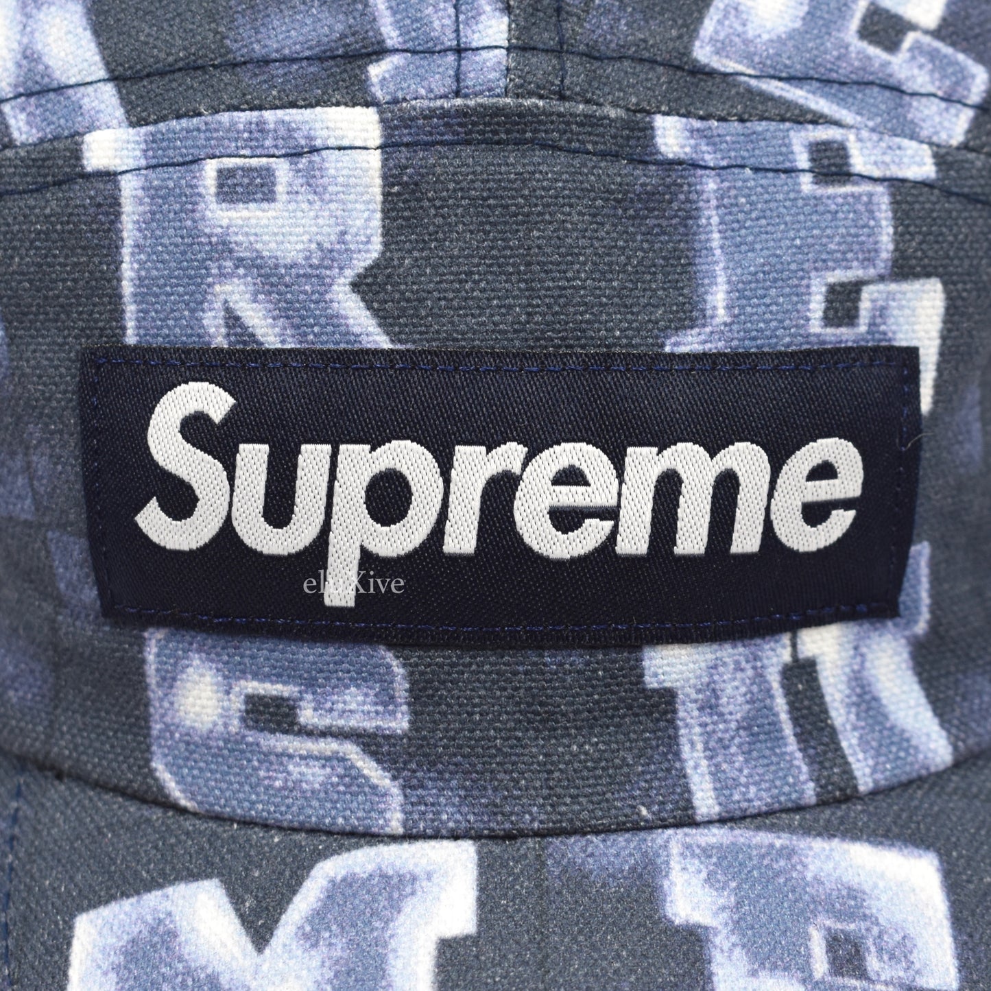 Supreme - Blocks Print Box Logo Hat (Navy)