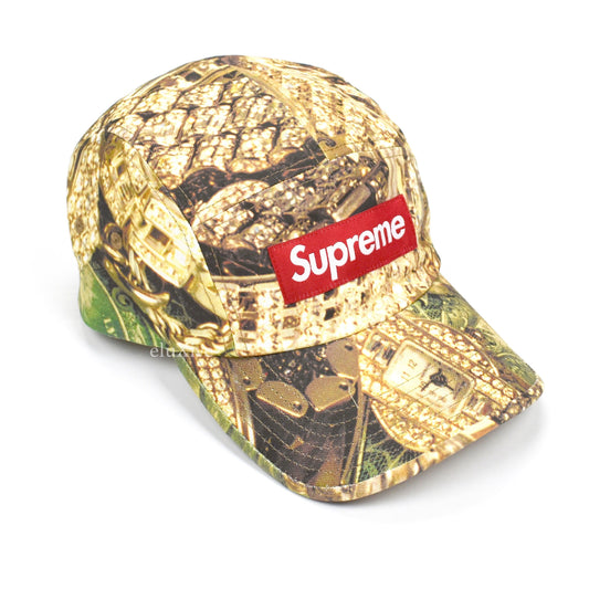 Supreme - Red Box Logo Bling Print Hat