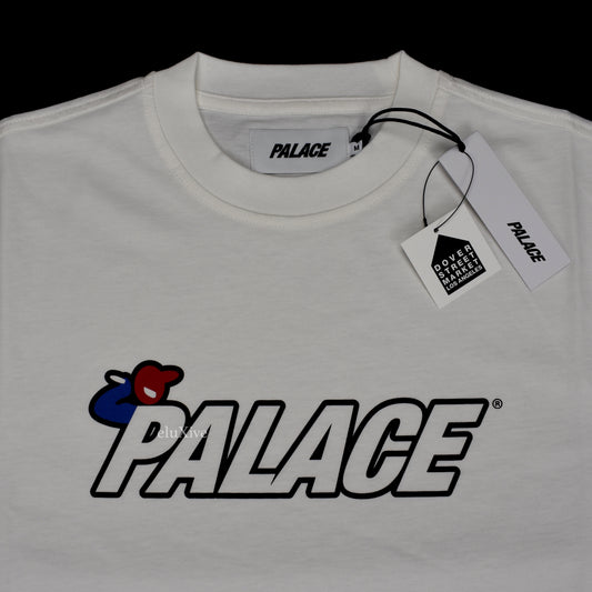 Palace - Bunning Man Logo T-Shirt (White)