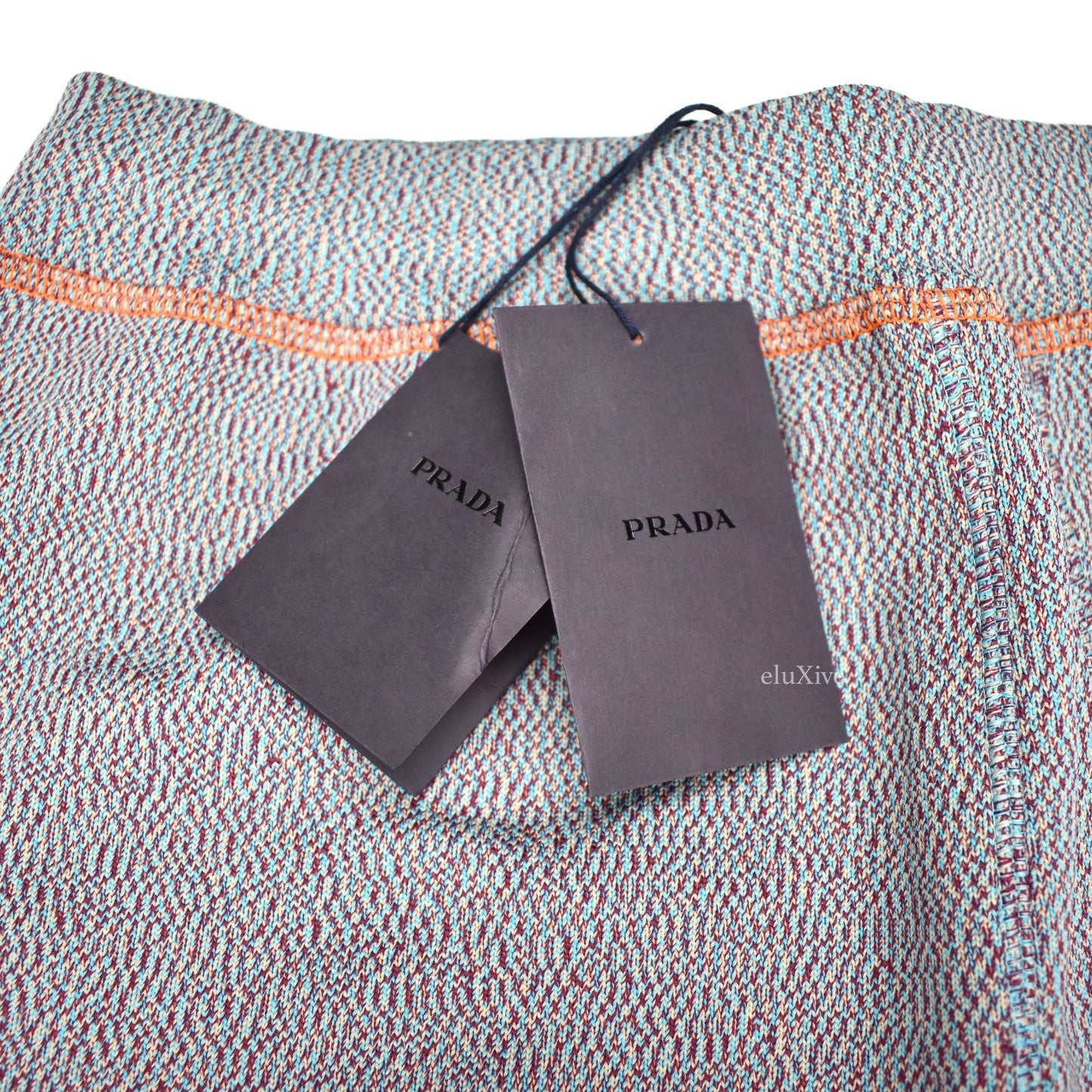Prada - TV Static Knit Jogger Pants