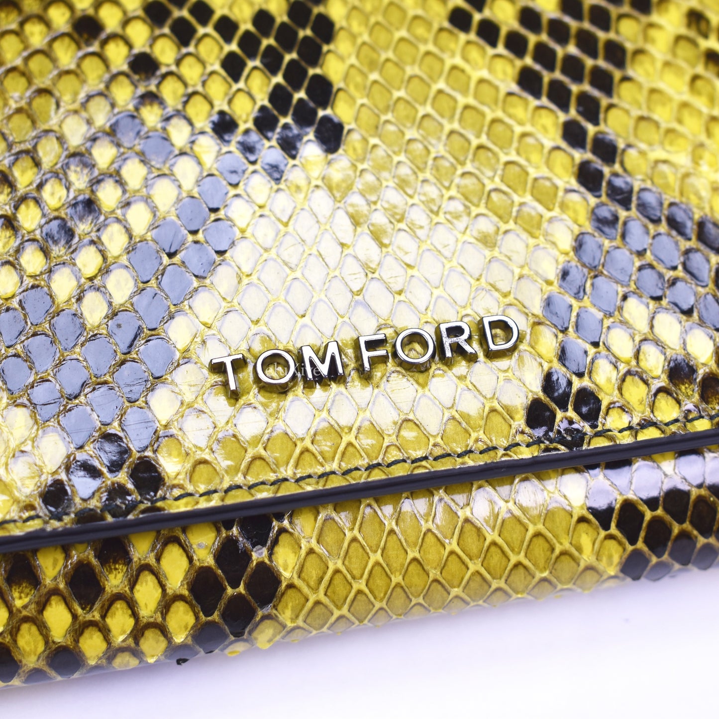 Tom Ford - Yellow Exotic Python Long Wallet