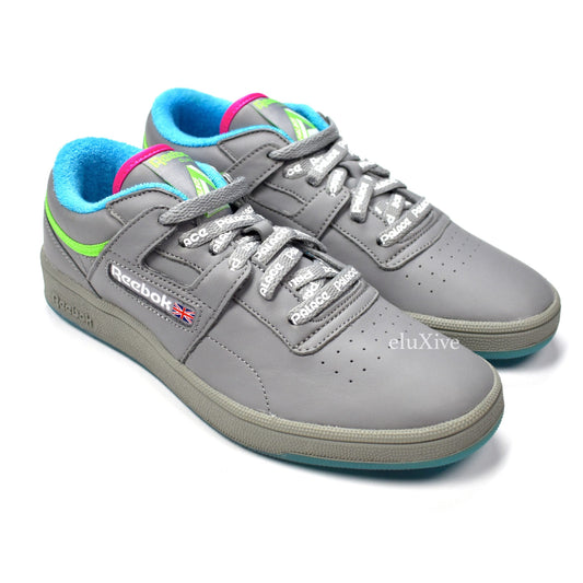 Palace x Reebok - Gray Club Workout Sneakers