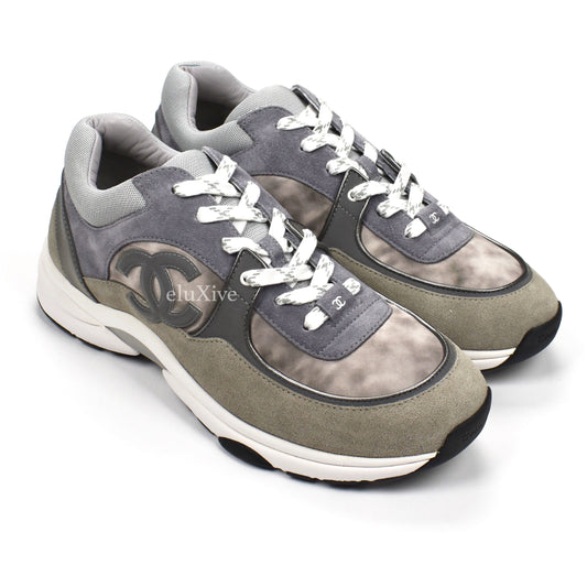 Chanel - Classic Monogram Logo Trainer (Gray)