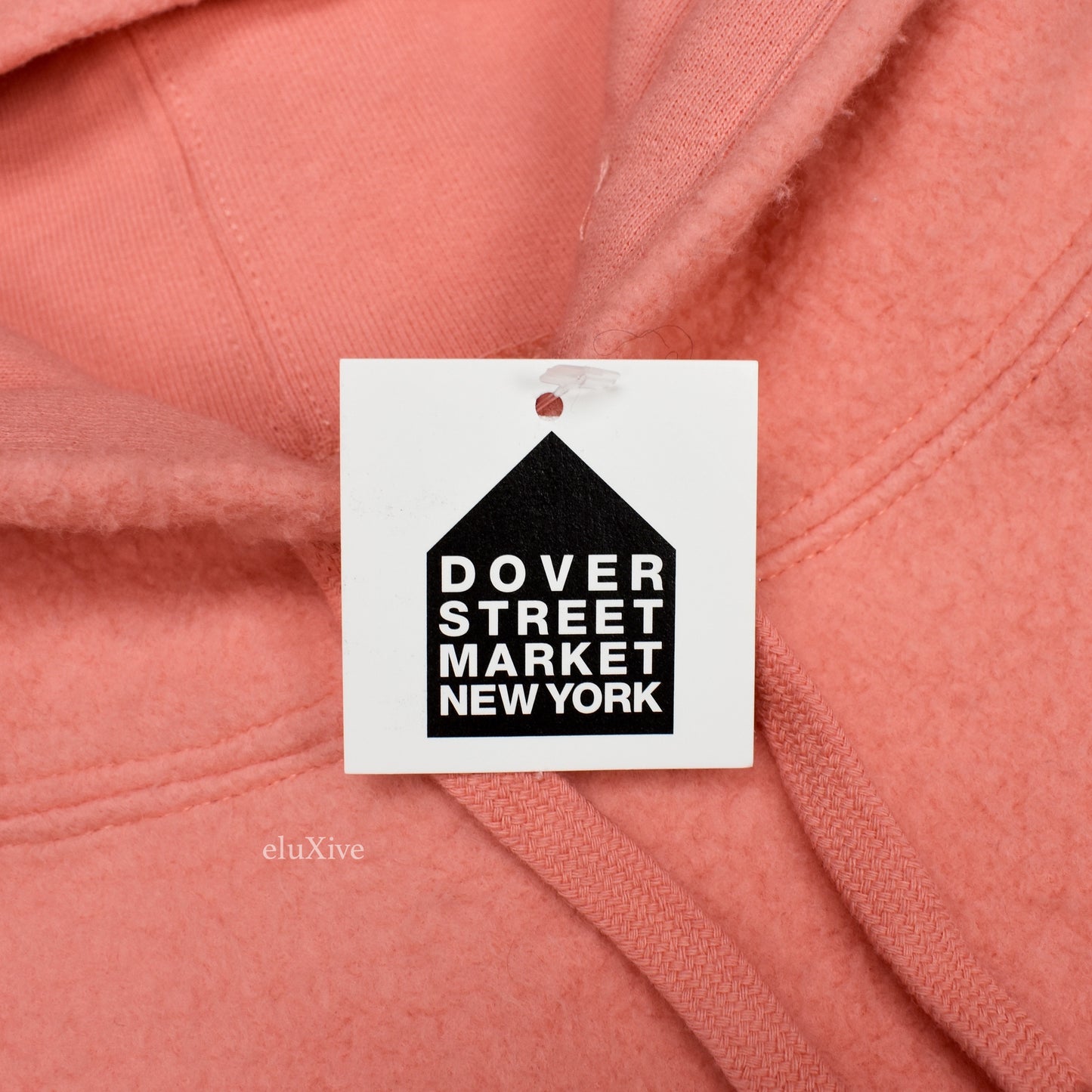 Supreme - Coral Reverse Fleece Logo Hoodie