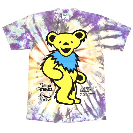 Online Ceramics - Grateful Dead Bear Tie-Dye T-Shirt