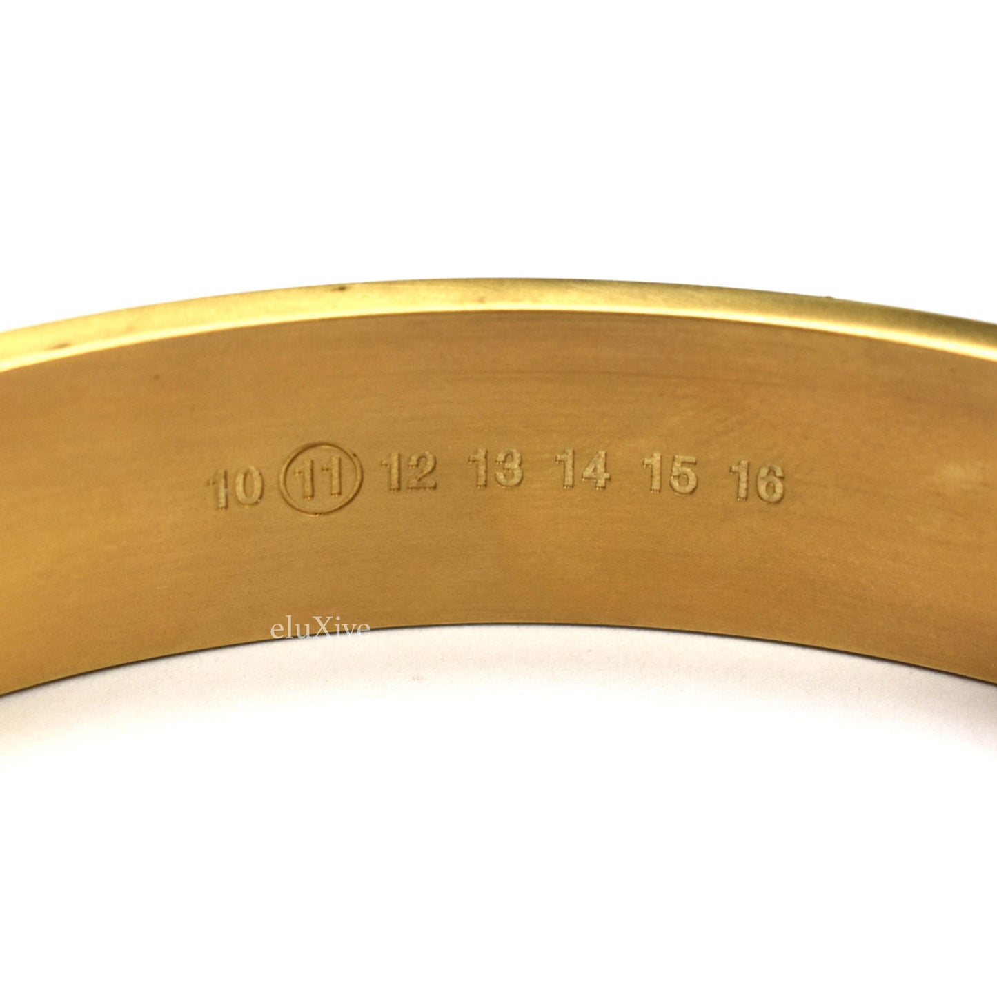 Maison Margiela - Matte Gold Brass & Leather Bracelet