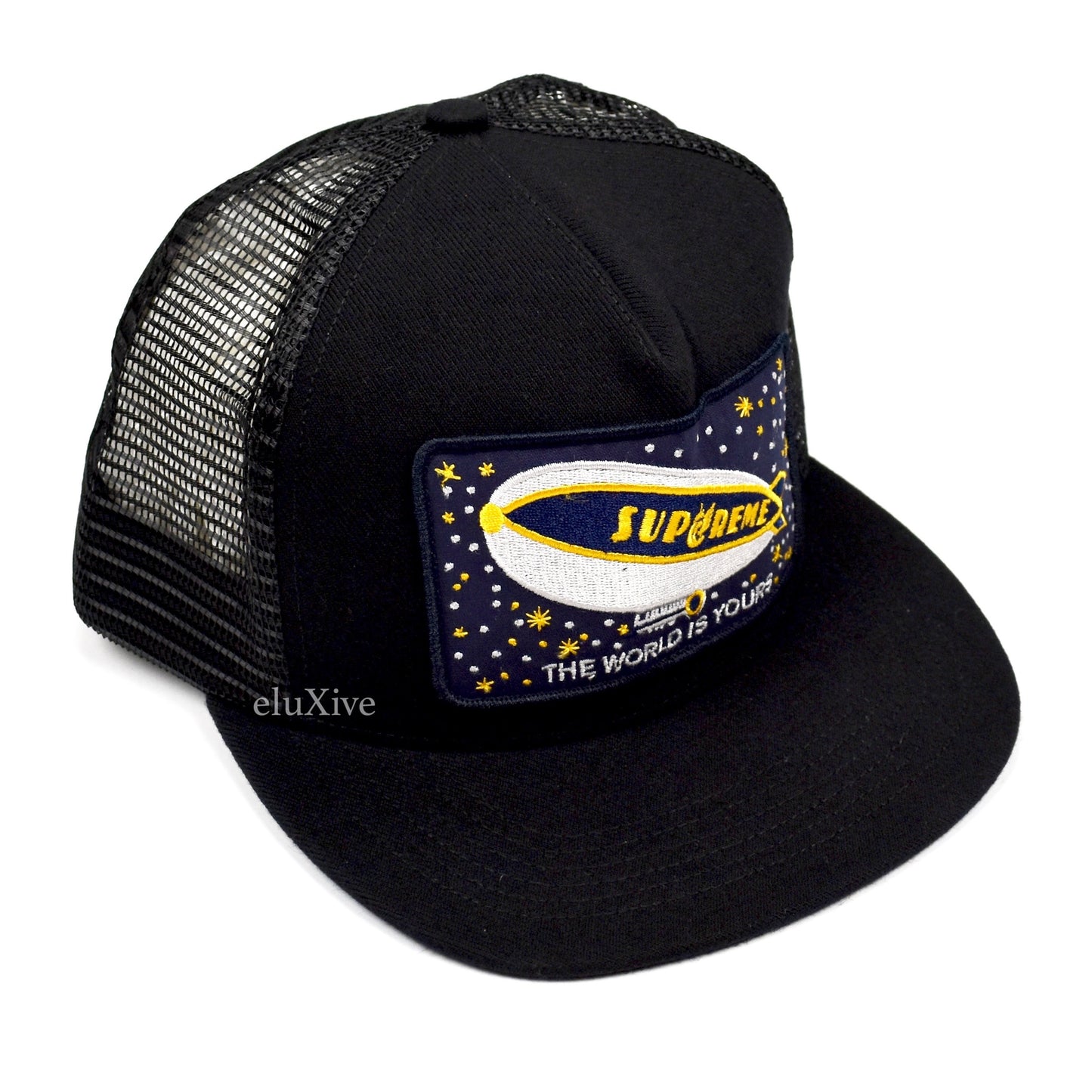 Supreme - Blimp Logo Trucker Hat (Black)