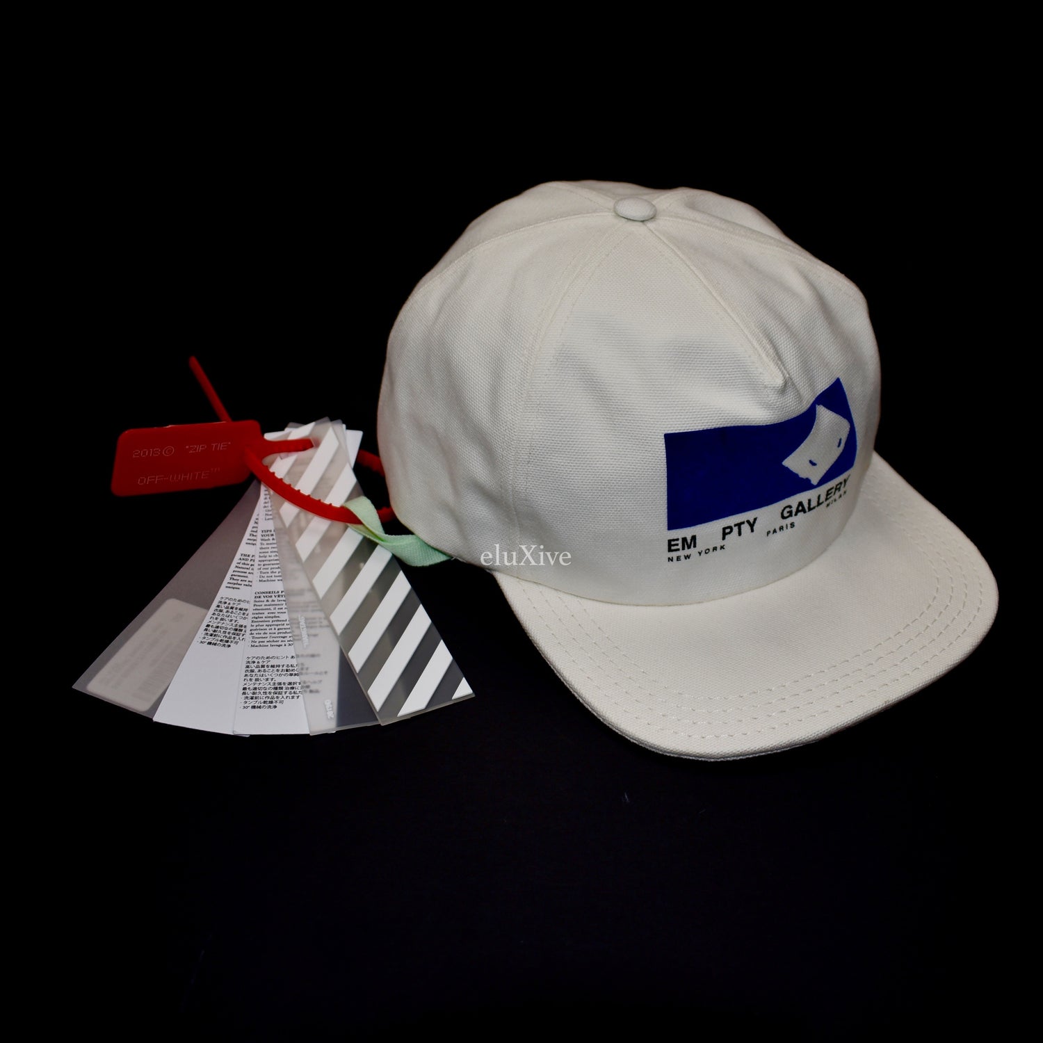 Off-White c/o Virgil Abloh - White EM PTY GALLERY Velvet Logo Hat