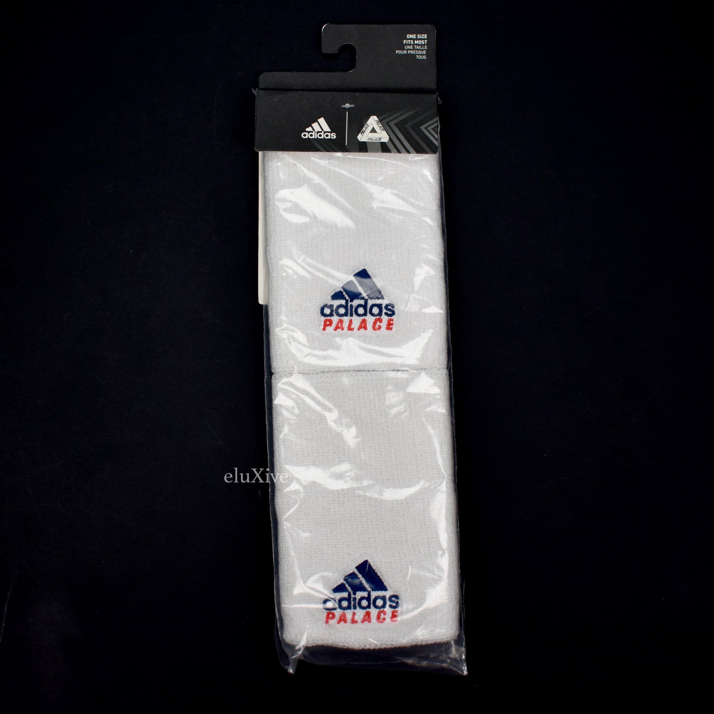 Palace x Adidas - White Logo Embroidered Tennis Wristbands