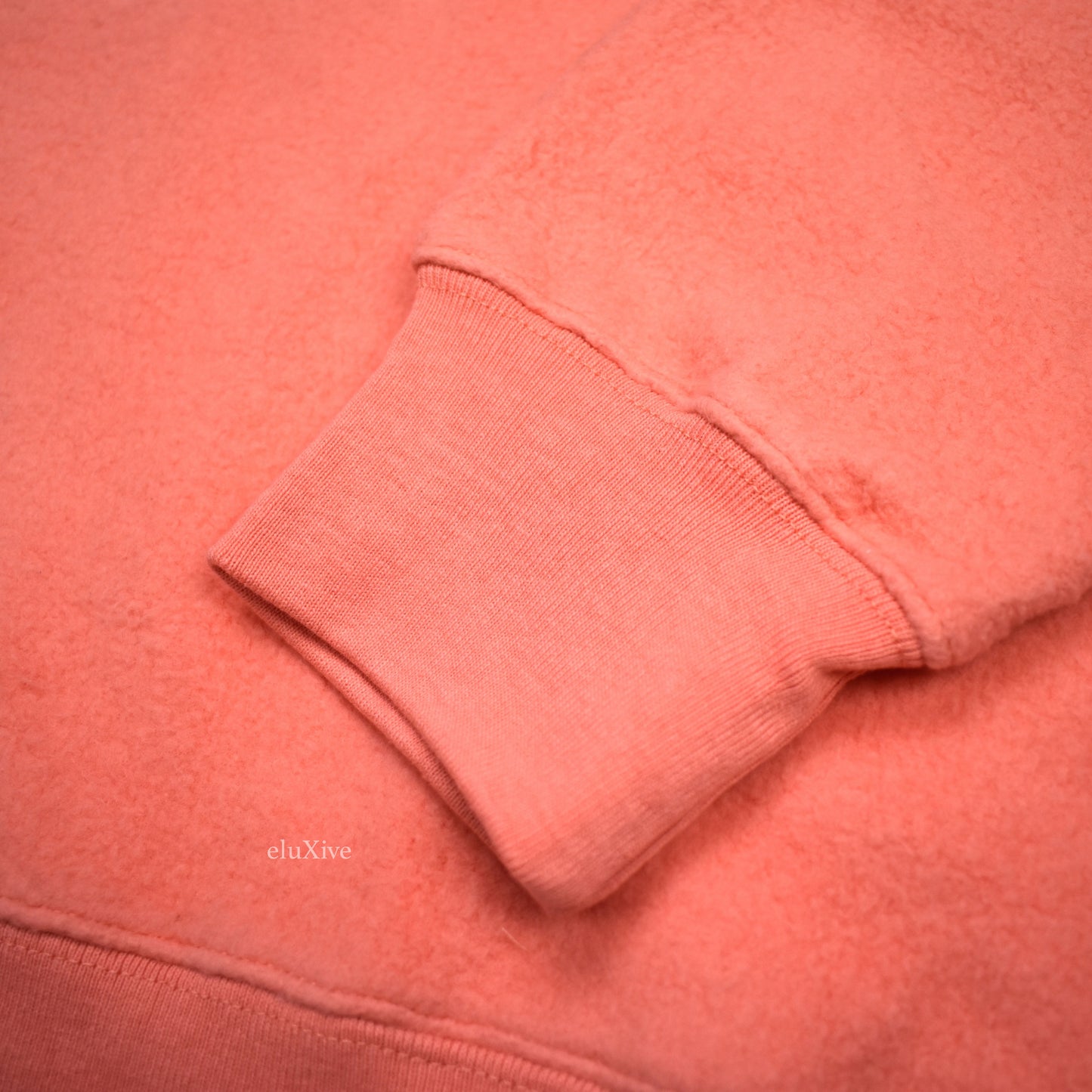 Supreme - Coral Reverse Fleece Logo Hoodie