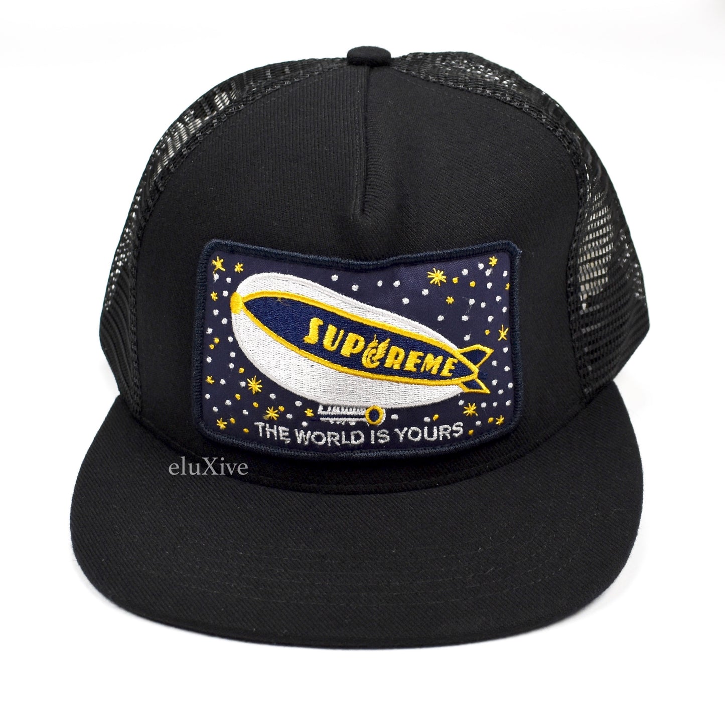 Supreme - Blimp Logo Trucker Hat (Black)
