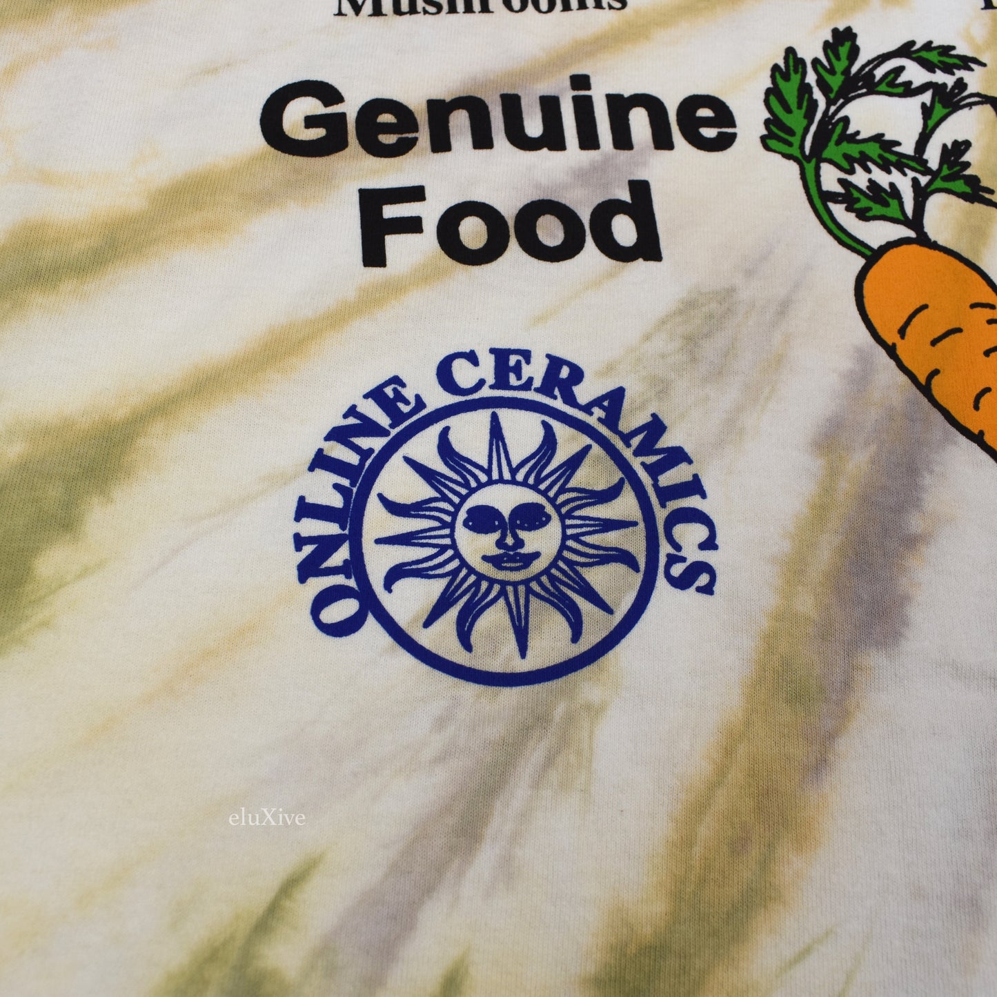 Online Ceramics - Genuine Food 'Veggies' Tie Dye T-Shirt