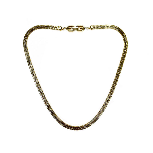 Givenchy - 25" Gold Herringbone Chain Necklace