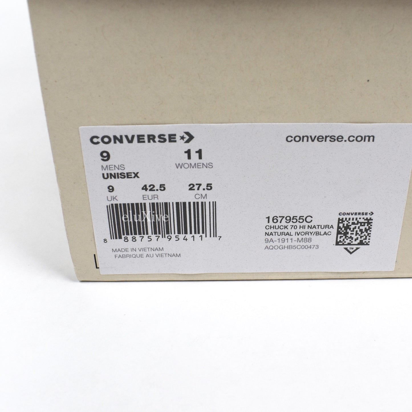 Fear of God x Converse - Essentials Chuck 70 Hi (Ivory/Black)