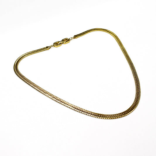 Givenchy - 25" Gold Herringbone Chain Necklace